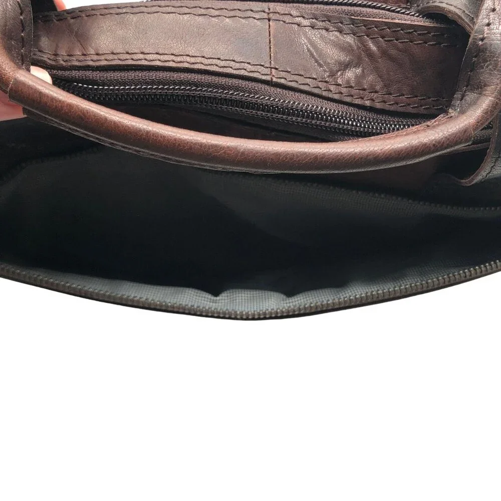 Spike & Sparrow Sawyer Dark Brown Genuine Leather Business Laptop Messenger Bag